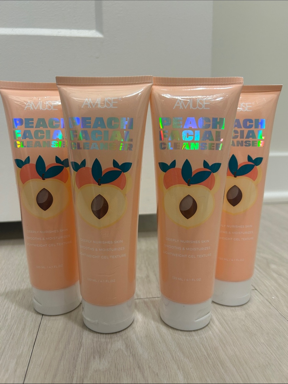 Amuse (NWT) Peach Facial Cleanser—Set of 4